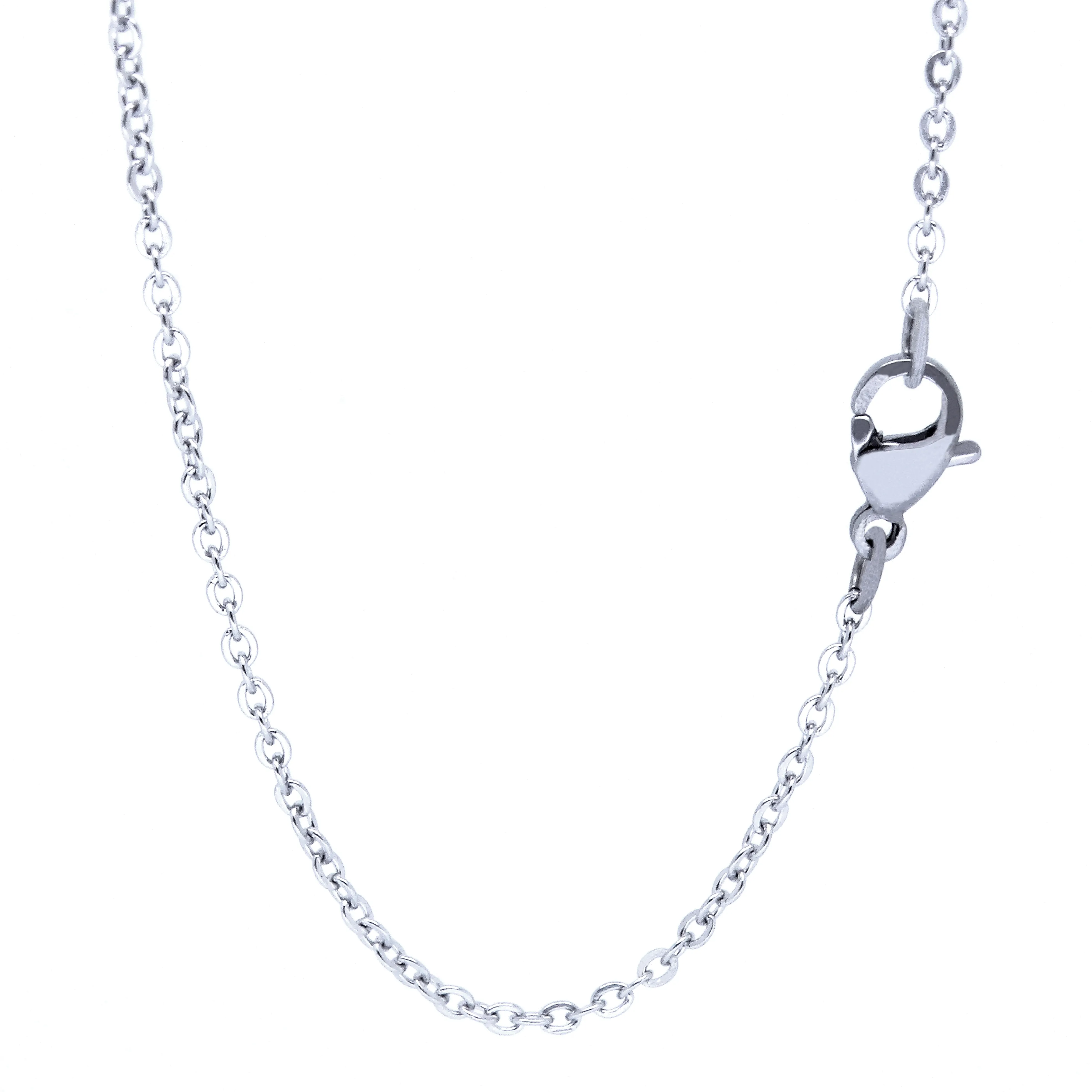 Stainless Steel Necklace Cute O Rolo 