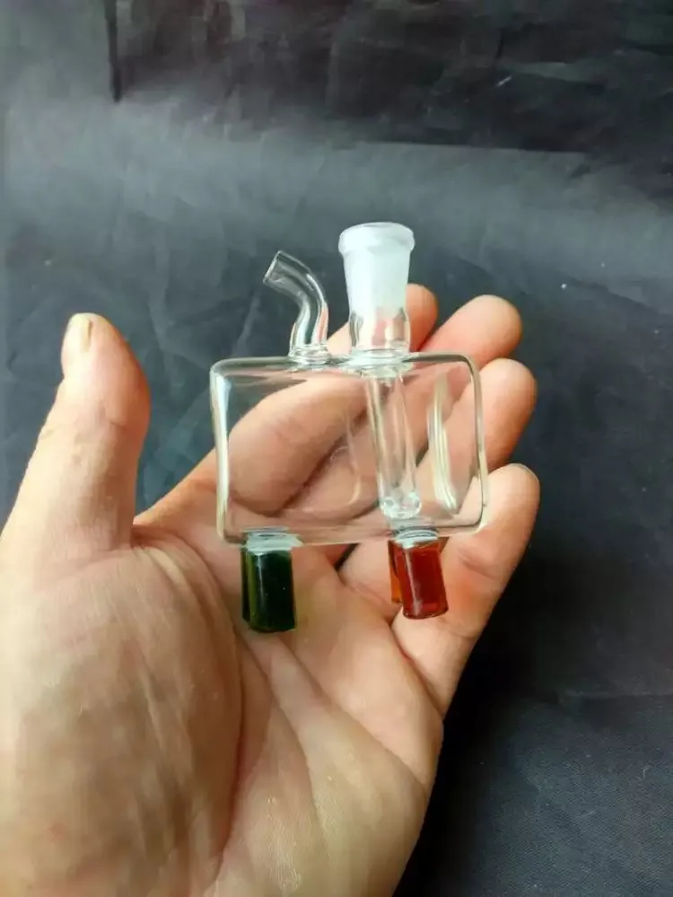 Kolor małe pudełko szklane szklane szklane akcesoria, rurki do palenia kolorowe mini wielokolorowe rury ręczne
