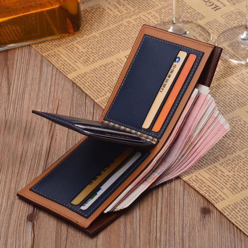 メンズデザイナーの2つの革の財布のための新しい到着PUレザーの財布のための高品質Checte Party Traver Wallet