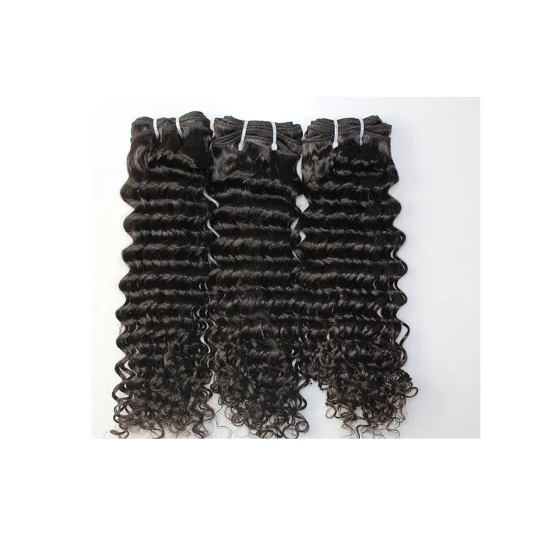 Brazilian Hair Hair Weaves Malaysian Peruvian Human Hairs Deep curly No Chemical Unprocessed hair 100% unprocessed