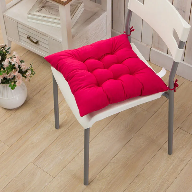Dört mevsim genel taşlama sandalye veya Tatami mat kalınlaşma minder mikrofiber katı renk kumaş güzel kalça fonksiyonu 40 * 40 cm