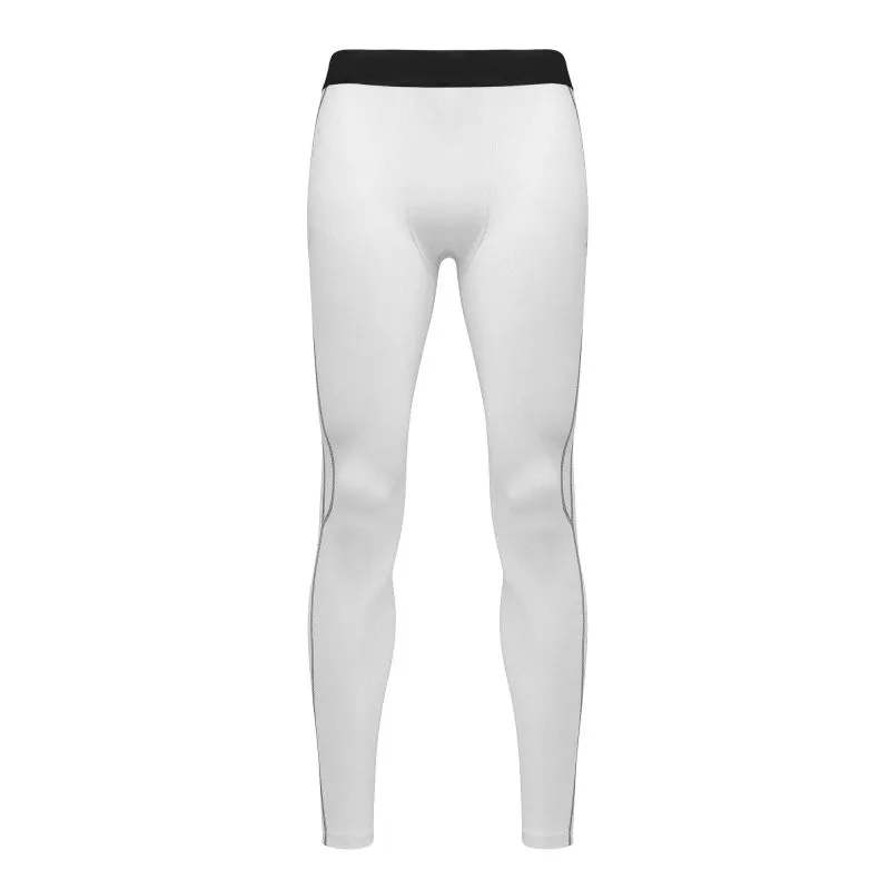 Pantalons de compression pour hommes entiers Noir Blanc Sports Basketball Gym Bodybuilding Joggers Skinny Extensible Pantalon Long Serré Intérieur L286B