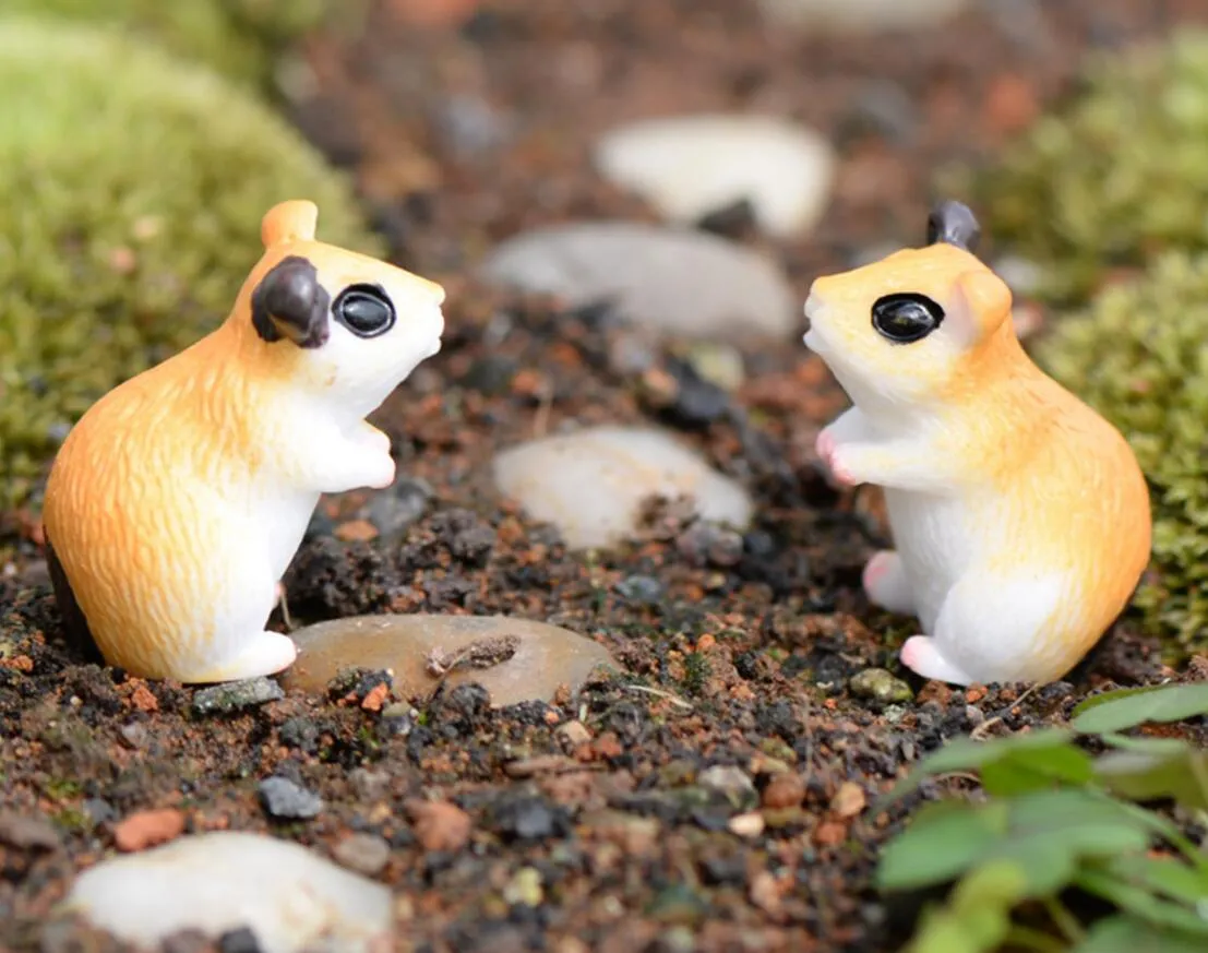 Resin Hamster Miniatures Landscape Accessories For Home Garden Decoration Scrapbooking Craft Diy