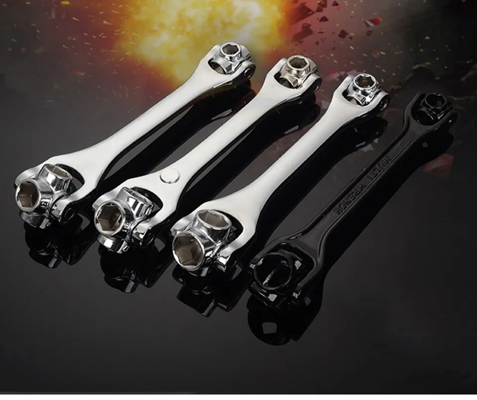 Household Wrench 12-19/8-21/10-22mm 8 IN 1 Socket Wrench Spanner Key Multi Tool Hand Tools Herramientas Ferramentas