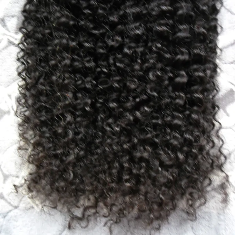 Weave feixes de Cabelo Humano Preto mongol kinky curly hair weave bundle 200g brasileiro virgem encaracolado cabelo weave bundles 