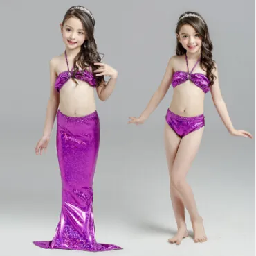 American and European children's mermaid bathing suit, the little mermaid's tail swimsuit, girl beach bikini bikini