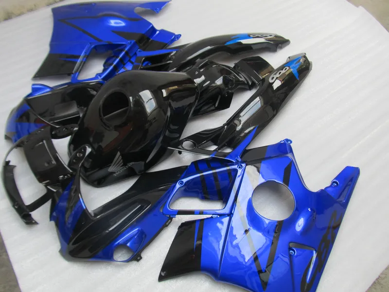 Honda CBR60O F2 91 92 93 94ブルーブラックフェアリングセットCBR600 F2 1991-1994 OY17のためのABSプラスチックフェアリングキット