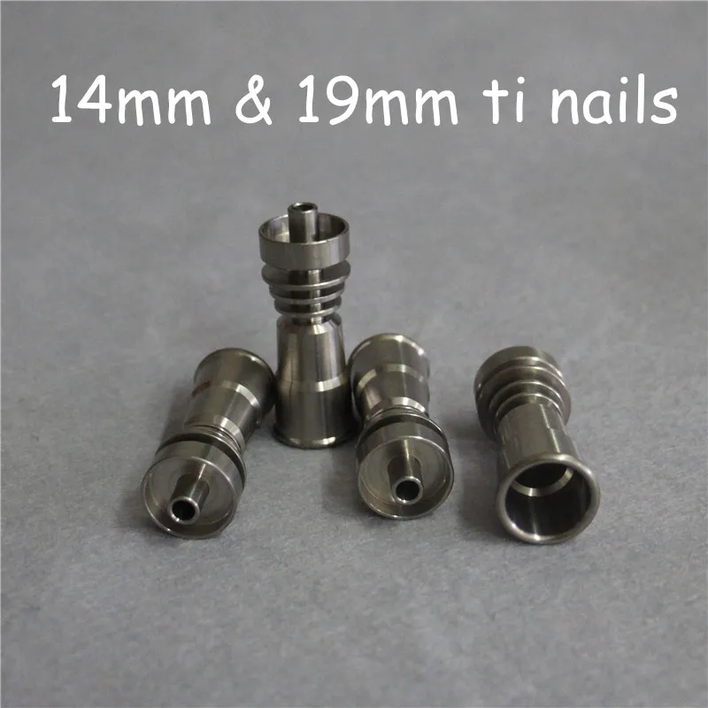 Титановые гвозди без купола GR2 14 мм 19 мм Инструменты для суставов Мужской и женский Carb Cap Dabber Grade 2 Ti Nails9115064