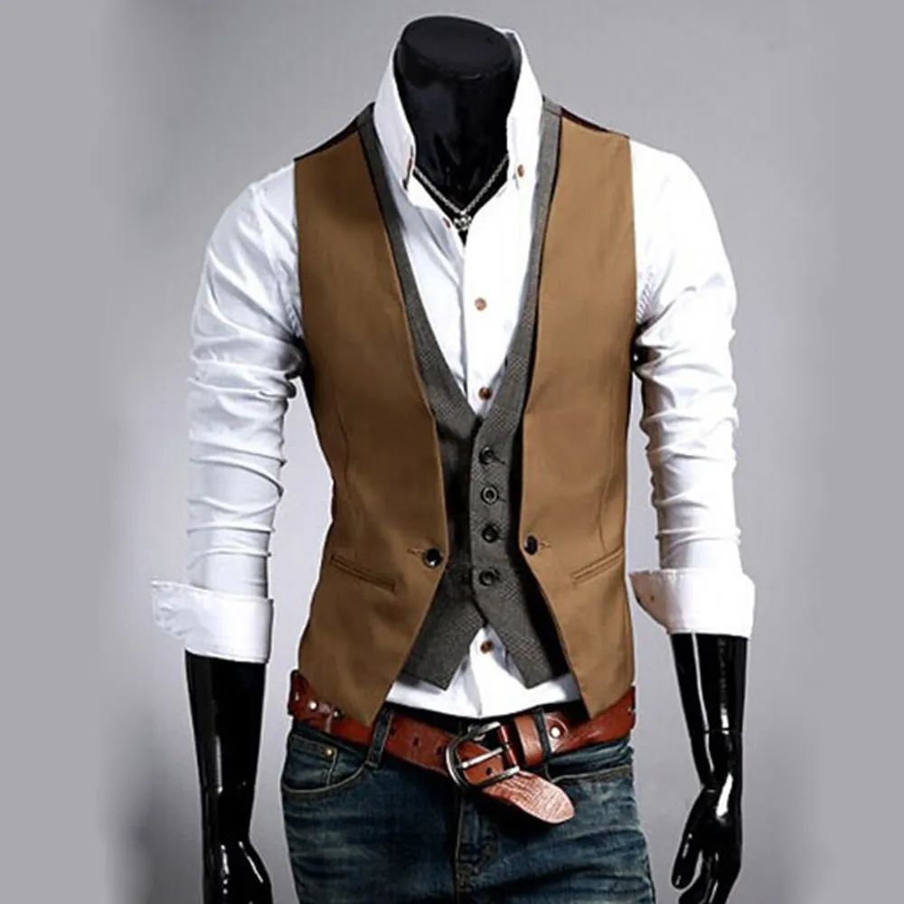Men's business casual vest 2025
