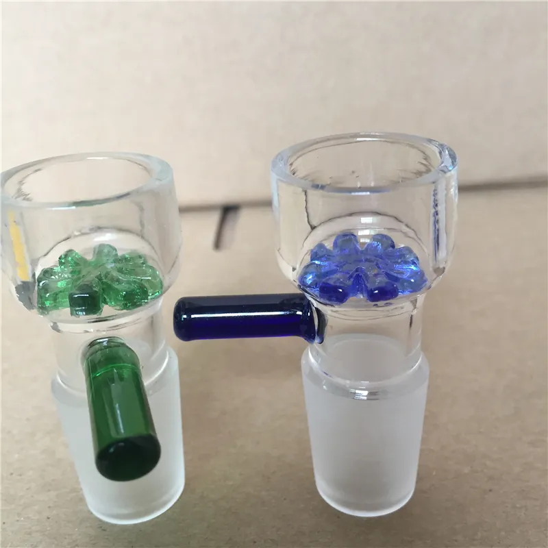 Bols en verre de filtre de flocon de neige de 14mm 18mm pour les conduites d'eau en verre et les bangs