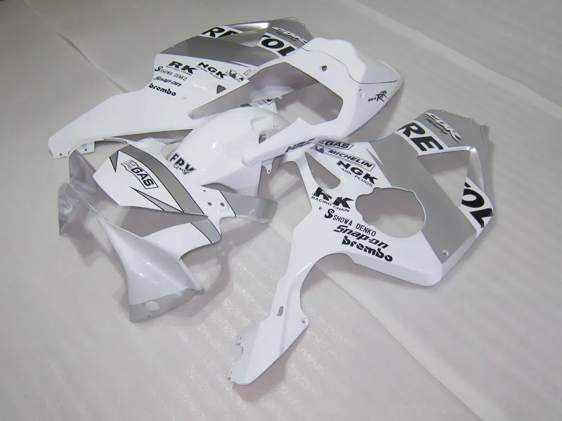 ABS plastic fairing kit for Honda CBR900RR 02 03 white silver fairings set CBR 954RR 2002 2003 OT18