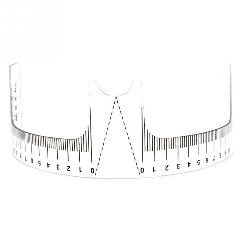 Strumento la misurazione del righello dello stencil la cura delle sopracciglia Strumento il righello del sopracciglio riutilizzabile il trucco Misure1917305