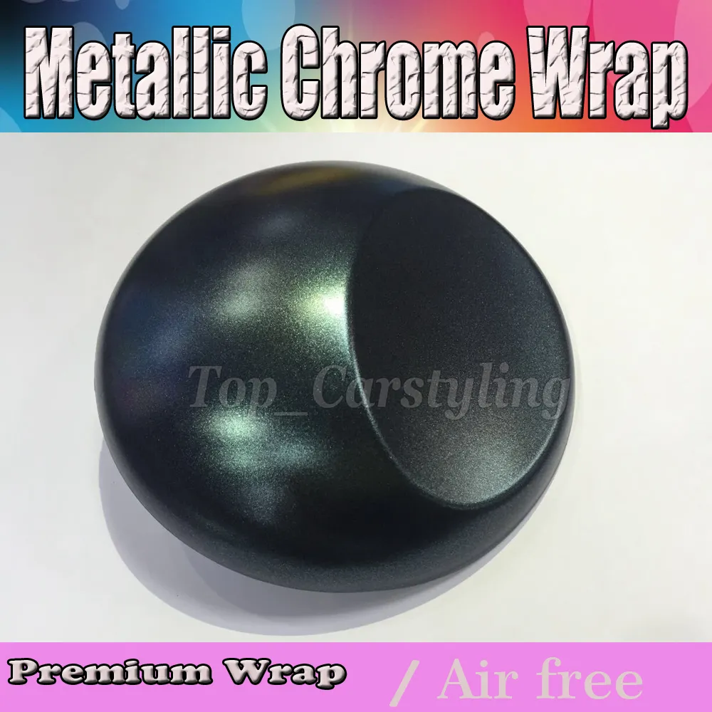 Metallic-Crastyle-Grün-Vinyl-Car-Wrap-Folie mit Luftblasenfreiheit/Ablösung, abdeckende Styling-Grafiken, Abdeckfolie, 1,52 x 20 m Rolle