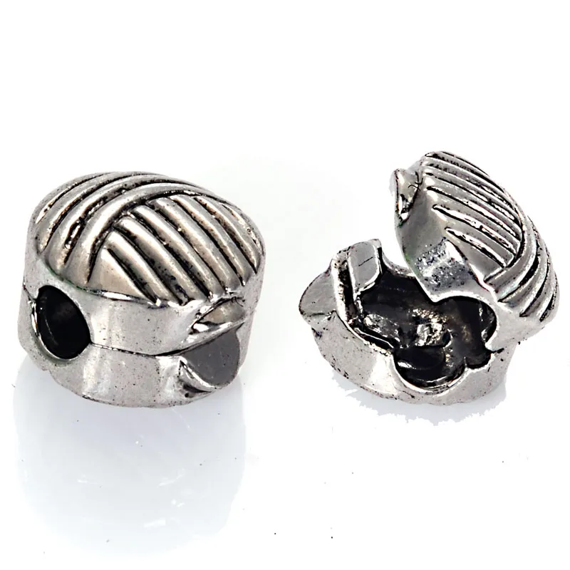 Openwork Stopper Lock Charm Bead Locked Diy Stopper Beads Fit Pandora Bracelets Wholesale Jewelry