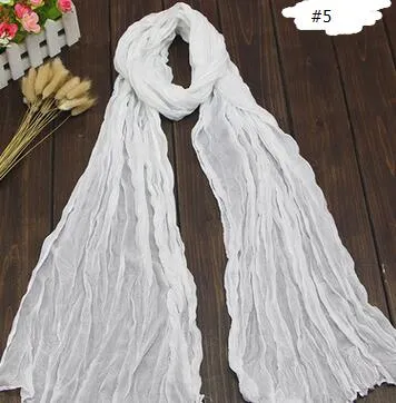 2017 Nowe Kobiety Subs Super Long Crinkle Scarves Okładki Szale Stole Moda Multicolor Punk Scarf - 