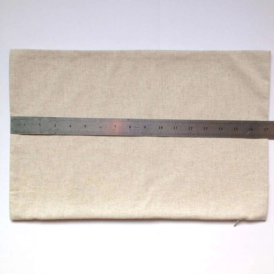 vlakte natuurlijke linnenkatoen lumbale kussensloop voor aangepaste print 11x17in blanco linnen kussensloop voor DIY verf print schip door D160o