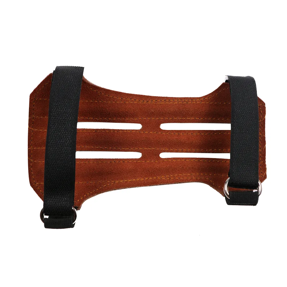 Protège-bras De Tir à L'arc Toparchery - Cuir, 4 Sangles, 12 (30cm