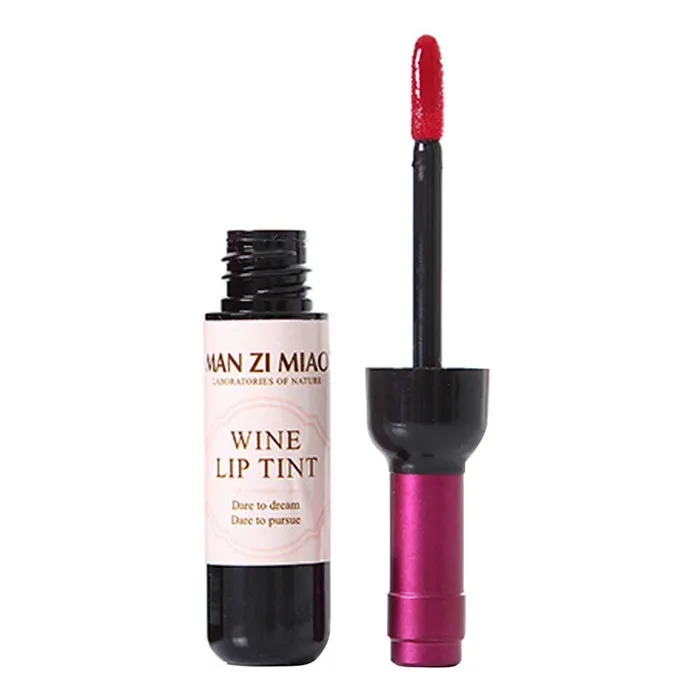 6 Colors Red Wine Bottle Stained Matte Lipstick Lip Gloss Tint Liquid Lipstick Easy to Wear Waterproof Non-stick Lipgloss (5)