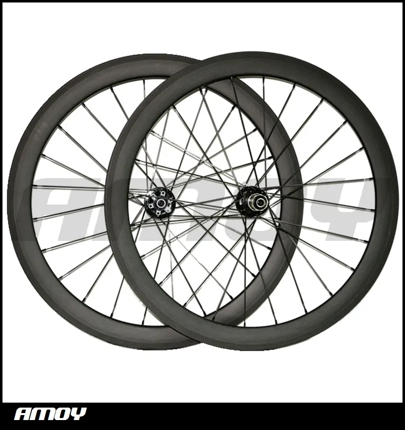Disc 700C 50mm 25mm Clincher Carbon Hookless Asymmetric Wheelset For