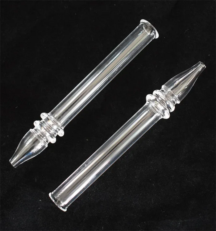 Quartz Rig Stick Nail with Clear Filter Tips Tester Quartz Straw Tube Glass Water Pipes Smoking Accessories