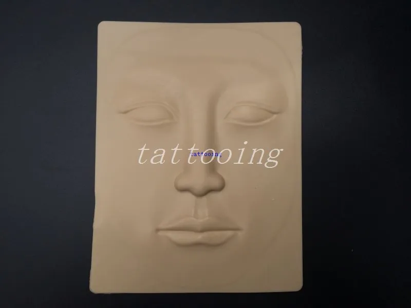 5pcs Silicon Ilicon Tattoo 4d Practice Synthétique Skin Face 20 x 15cm Pratique permanente Pratique de la peau pour les débutants
