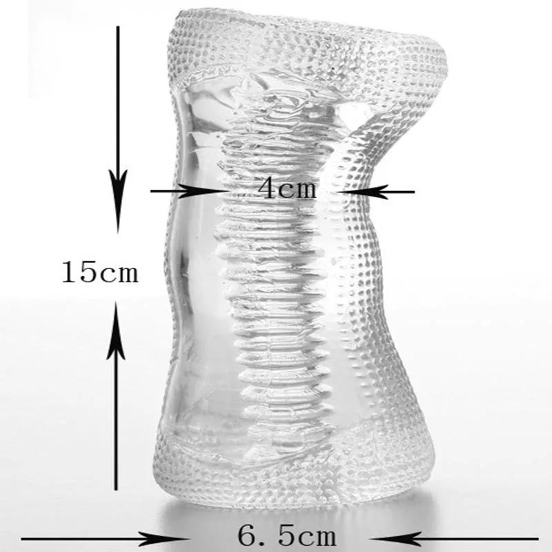 Transparent Silicone Male Masturbator 5 Type Penis Trainer Sex Products Pocket Pussy Stroker Stretchy Masturbation Cup Sex Toys5733306