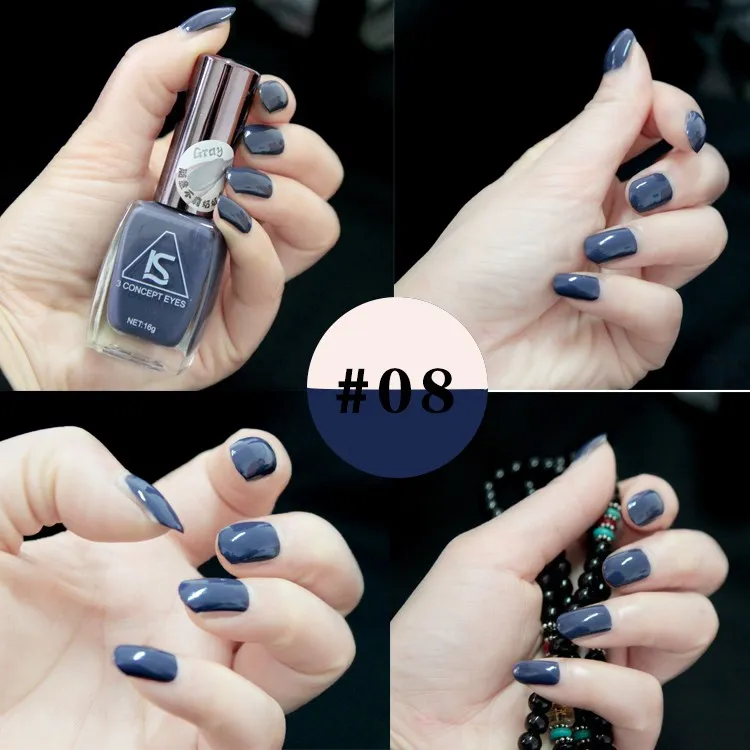 Hela matt nagelgel polsk mode grå färg 12 färger 16 ml manikyr skönhetsverktyg vernis en ongle lack nagellack4328836
