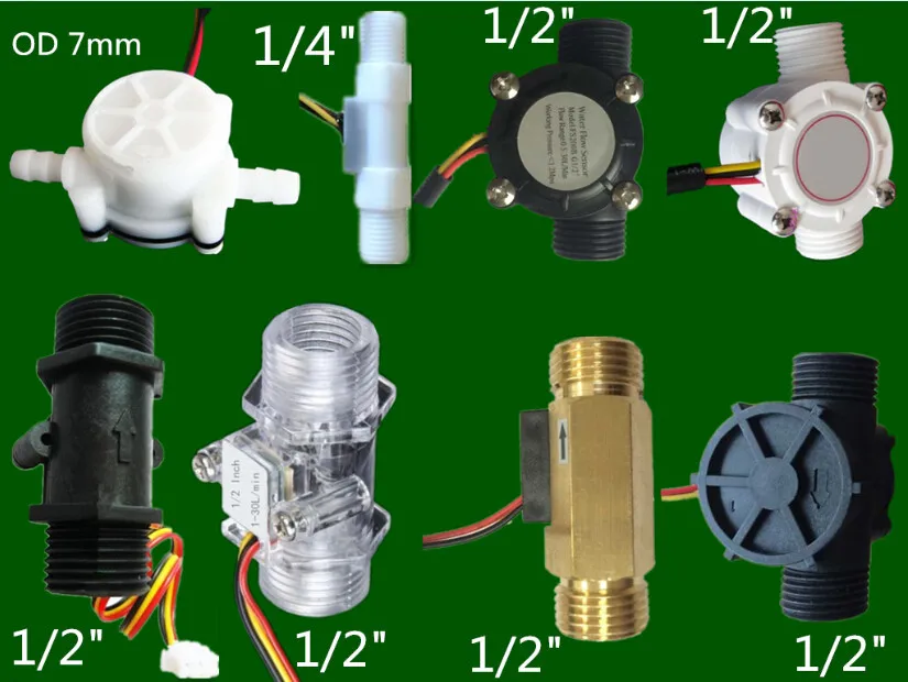 low flow rate water Hall turbine flow sensor meter