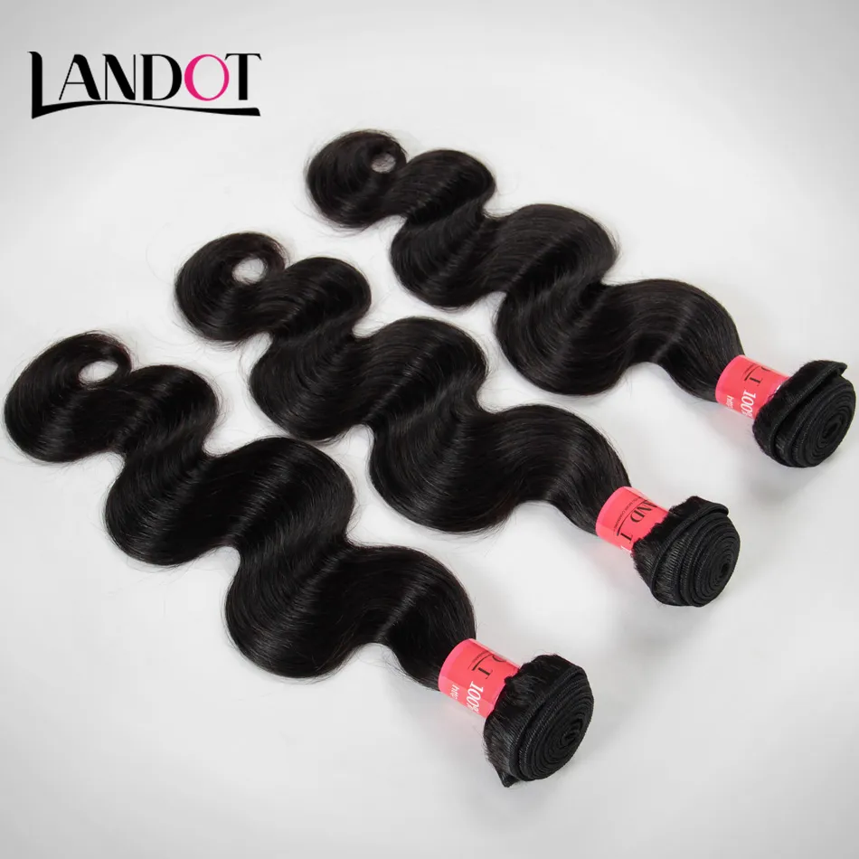 Braziliaans Menselijk Haar Weave Bundels Body Wave Onverwerkte 7a Braziliaanse Virgin Hair Indian Maleisian Peruviaanse Remy Haar Natuurlijke Kleur DySable