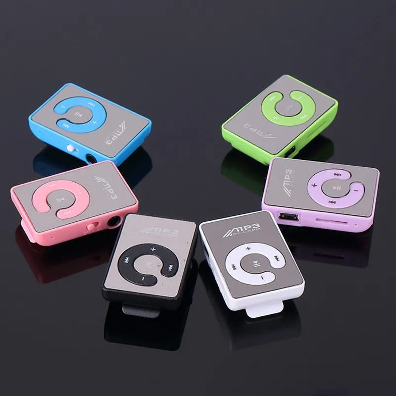 Mini Clip USB Digital MP3-spelare Sport Micro SD TF-kortplats utan kabel 