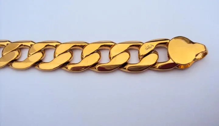 12mm Gold Filled Cuban Curb Bracelet – High Quality, Luxury Style, 36g Weight