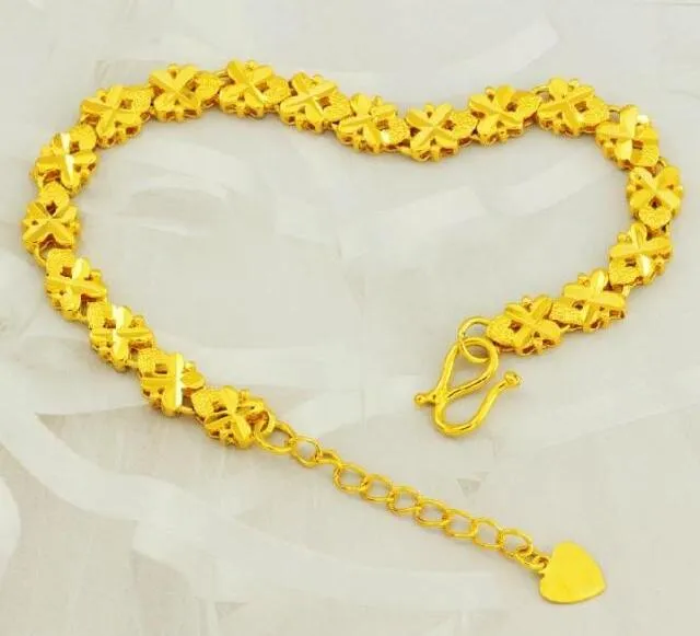 Shajin Gold Bracelet Lucky Four Clover Transport Beads Lover Bracelet