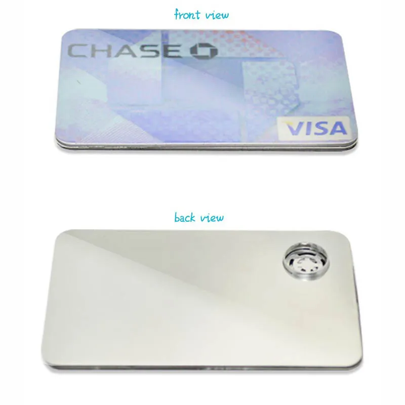 High Quality Credit Card Metal Pipe Credit Card Type Smoking Disguised Smoking Pipe Fit Wallet Tobacco Metal Pipe Welcome Purchase