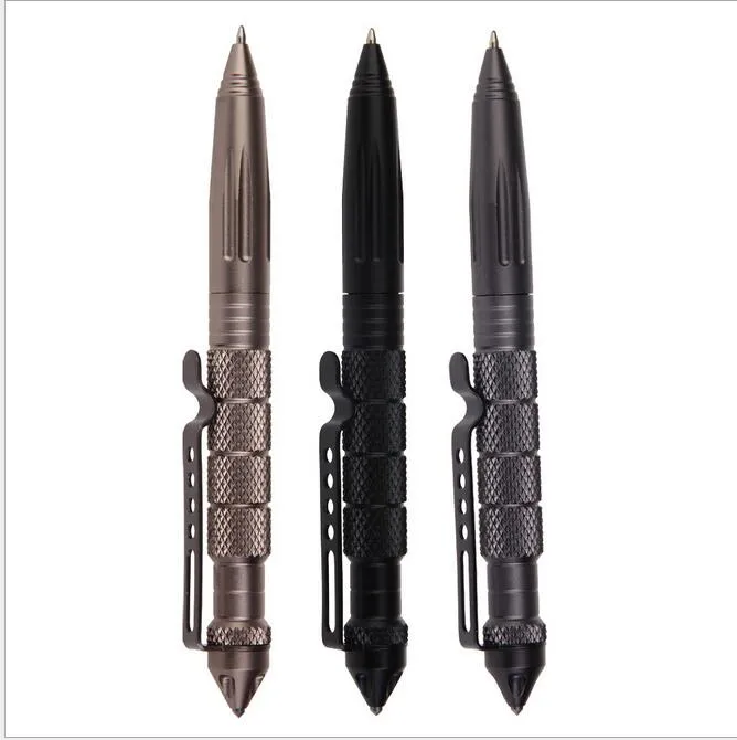 Acil Survival Metal Kalem Açık Gadgets Cep Kalemleri Kendini Kurtarma Kırık Araba EDC Aracı Taşınabilir Çok Fonksiyonlu Ordu Kendinden Savunma Taktik Kalemler