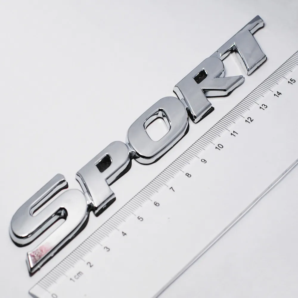 Auto Styling 3D ABS Chrom Logo Auto Aufkleber SPORT Emblem