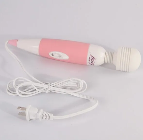 Fairy Av Vibrator Clit Stimulering Multi-Speed ​​Magic Wand Massager Body Magic Massager Sexleksaker Vuxen Sexprodukter Rosa Black