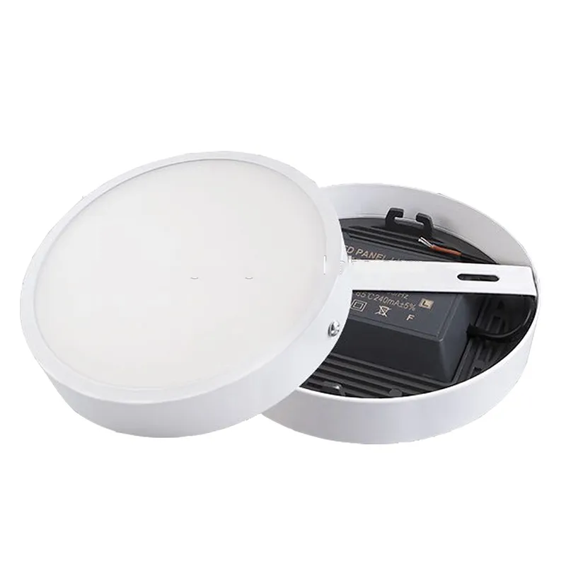 Integrate Round LED Panel Light Ultra Silm Recessed Surface Ceiling lights 6W 12W 18W 24W High CRI and Lumen 85-265v
