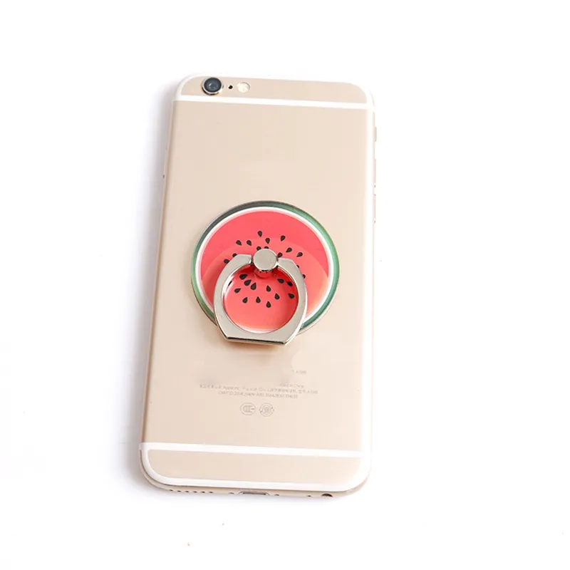 Cute Fruit Banana 360 Gradi Finger Ring Cellulare Smartphone Supporto anguria iPhone 6 7 plus con pacchetto