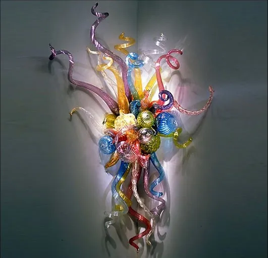 Estilo 100% boca lâmpada lâmpada led lâmpadas lâmpadas design arte flor sconces