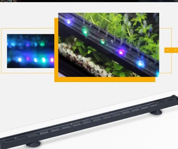 Fish tank lights led Aquarium waterproof lighting colorful color bubble light diving decorative lamp +2W air pump