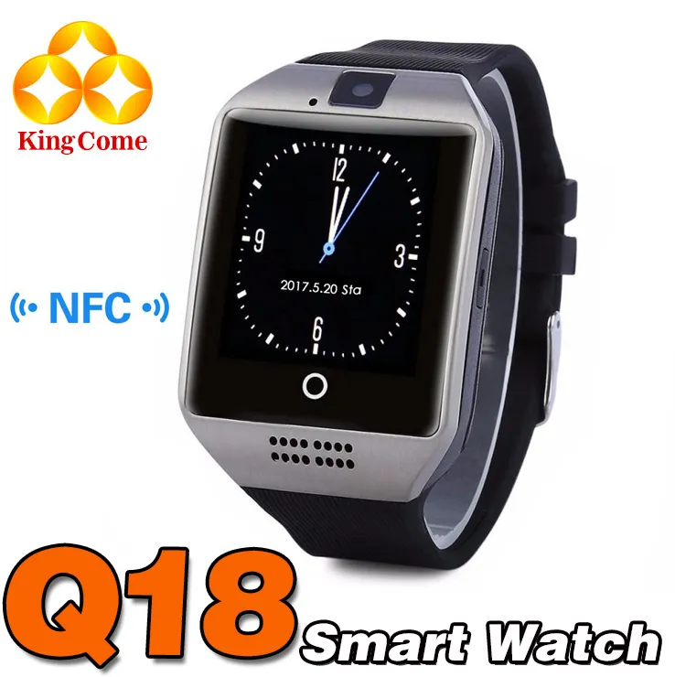 Q18 Smartwatch with Bluetooth NFC Pedometer Camera and Free Headset Waterproof Touchscreen Smartwatch for Men and Women