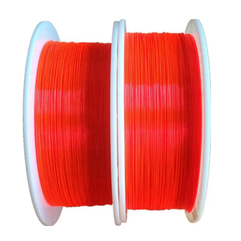 1.5mm fluorescerende glasvezel kabel rood oranje groene neon pmma verlichting vezels optiek voor pistool zicht licht decoraties x 5m