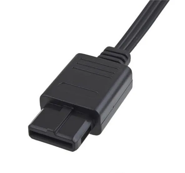 180cm Av TV RCA Video Cord Cable För Game Cube / 3rca för Snes GameCube / för N64 64 Partihandel / 