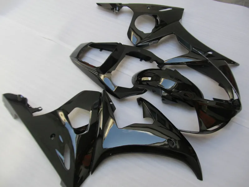 Aftermarket Body Parts Fairing Kit voor Yamaha YZF R6 03 04 05 Glossy Black Backings Set YZF R6 2003-2005 OT13