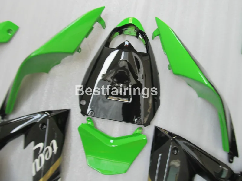 Kit de carénage en plastique offre spéciale pour Kawasaki Ninja ZX10R 08 09 ensemble de carénages vert noir ZX10R 2008 2009 TU06