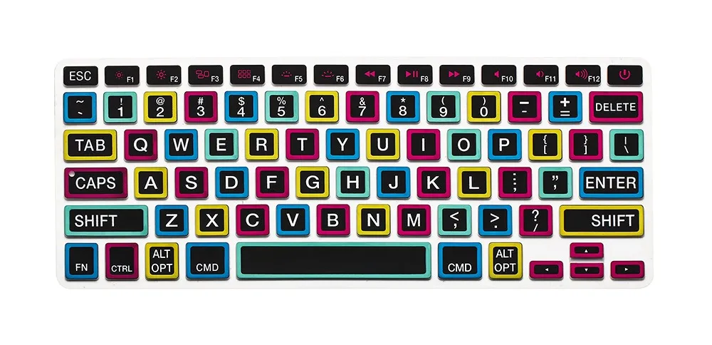 Silikon Blomma Dekal Rainbow Keyboard Cover Knappsats Skin Protector för Apple Mac MacBook Pro 13 15 17 Air 13 Retina 13 US Layout