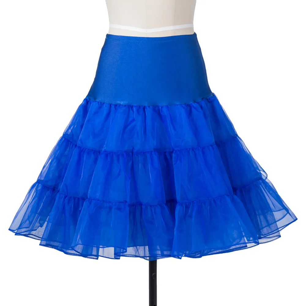 50s Vintage Rockabilly Bridal Petticoat Colorful Underskirt A Line Tulle Dance Wear New Tu Tu Skirt
