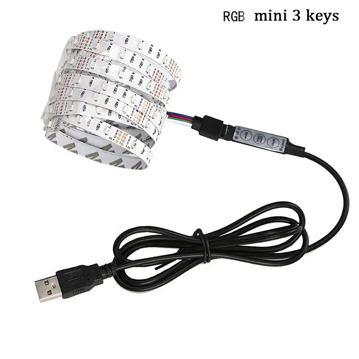 5V DC 300 LED 5M 3528 SMD RGB LED-sträng Super Bright LED-remsa med Retail Box icke-vattentät också till salu