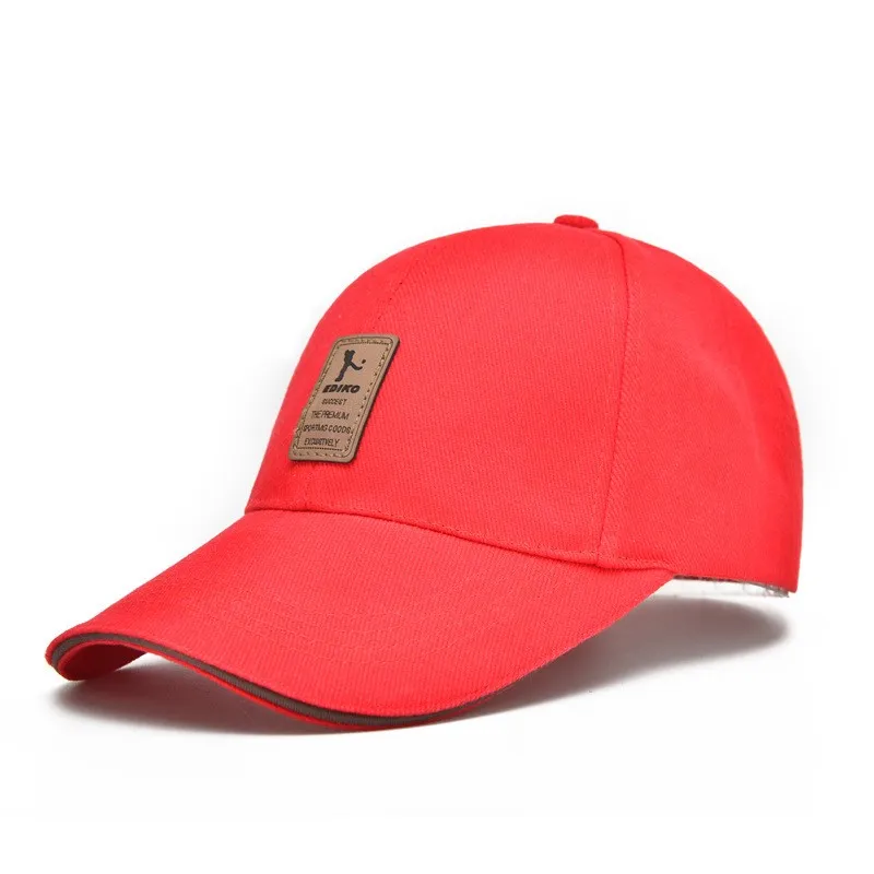 EDIKO Pamuk Beyzbol Şapkası Spor Golf Snapback Açık Basit Katı Şapka Erkekler Için Fequed Cap Kemik Gorras Casquette Chapeu Toptan