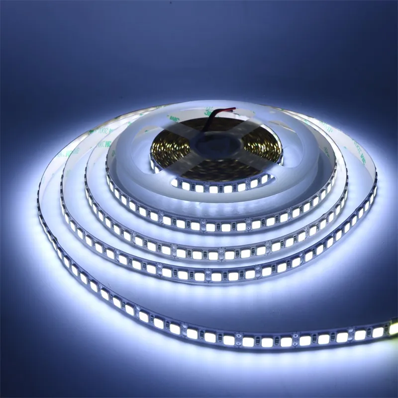 LED-Streifen 5054 SMD 5 m, 600 LEDs, nicht wasserdicht, flexibel, kaltweiß/warmweiß, ultrahelles LED-Bandlicht